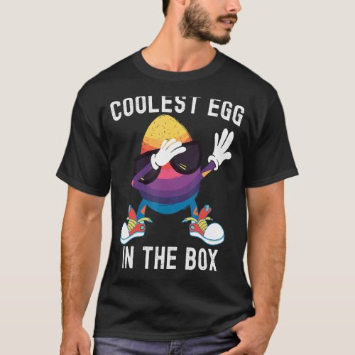 Kids Coolest Egg In The Box Dabbing Easter Egg Gir T_Shirt