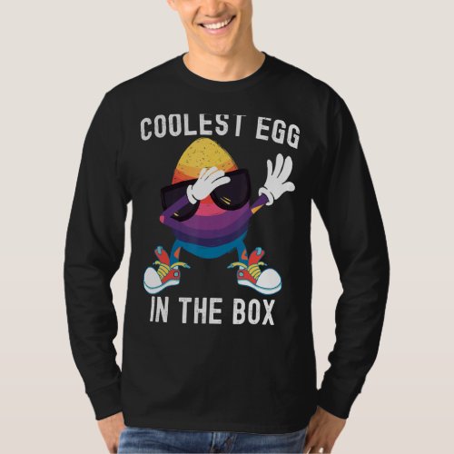 Kids Coolest Egg In The Box Dabbing Easter Egg Gir T_Shirt