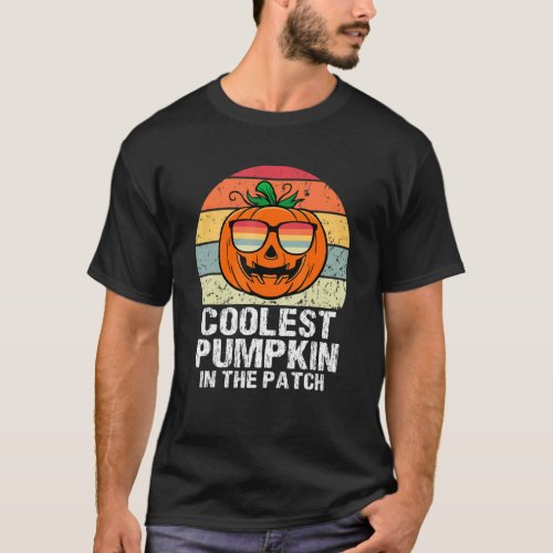 Kids Coolest Pumpkin In The Patch Boys Girls Hallo T_Shirt