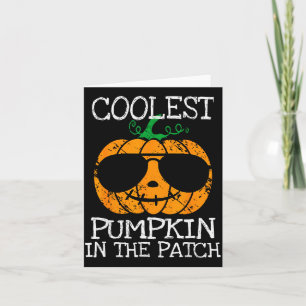 Kids Coolest Pumpkin In The Patch Halloween Boys G Card