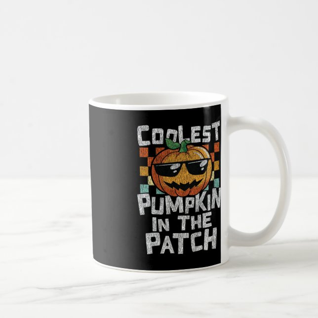 Kids Coolest Pumpkin In The Patch Toddler Boys Hal Coffee Mug (Right)