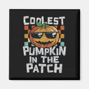 Kids Coolest Pumpkin In The Patch Toddler Boys Hal Magnet