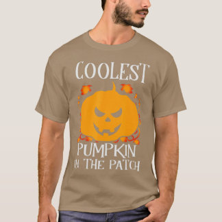 Kids Coolest Pumpkin In The Patch Toddler Boys Hal T-Shirt