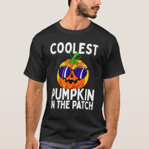 Kids Coolest Pumpkin In The Patch Toddler Boys Hal T-Shirt