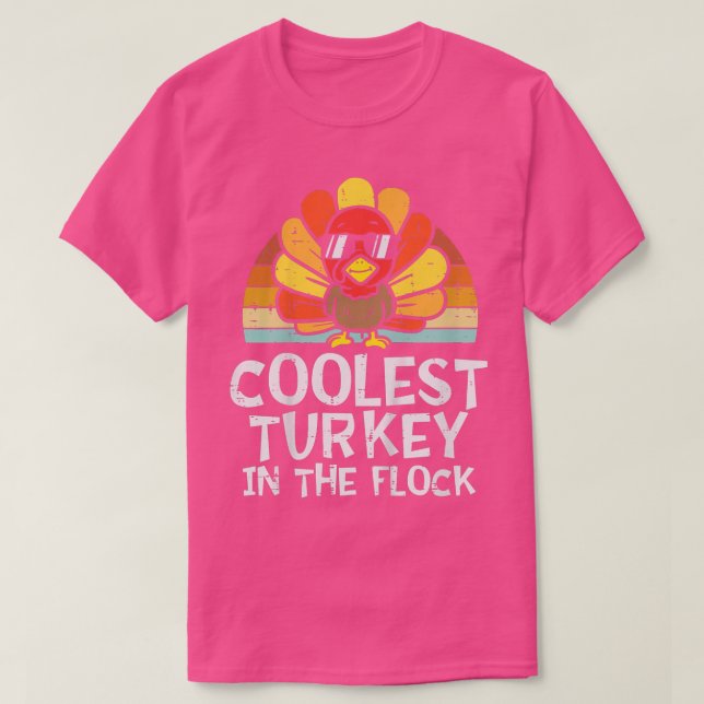 Kids Coolest Turkey In The Flock Toddler Boys Than T-Shirt (Design Front)