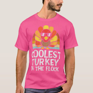Kids Coolest Turkey In The Flock Toddler Boys Than T-Shirt