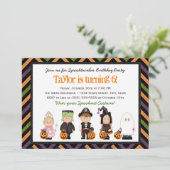 Kids costume Halloween Birthday Party Invitation I (Standing Front)