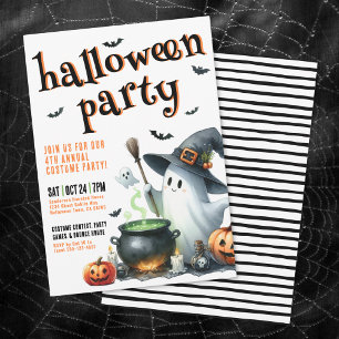 Kids Costume Halloween Party Invitation
