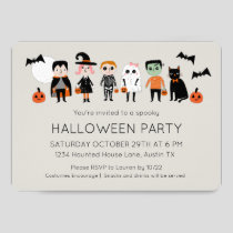 Kids Costume Party Halloween Invitation