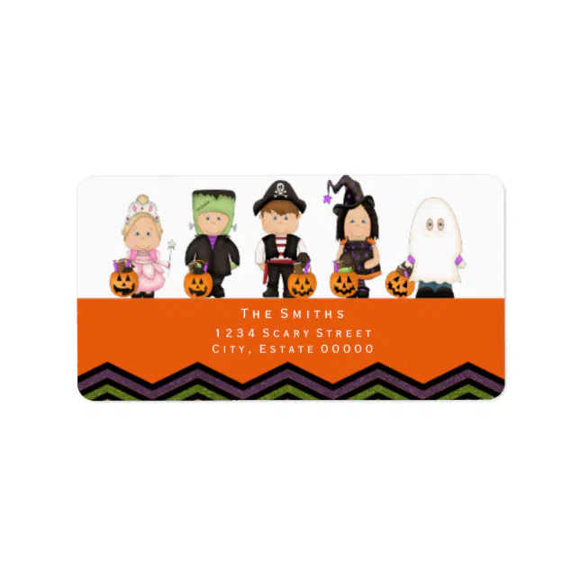 Kids costumes address label III Zazzle