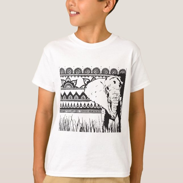 Kids Cotton Elephant Tee (Front)