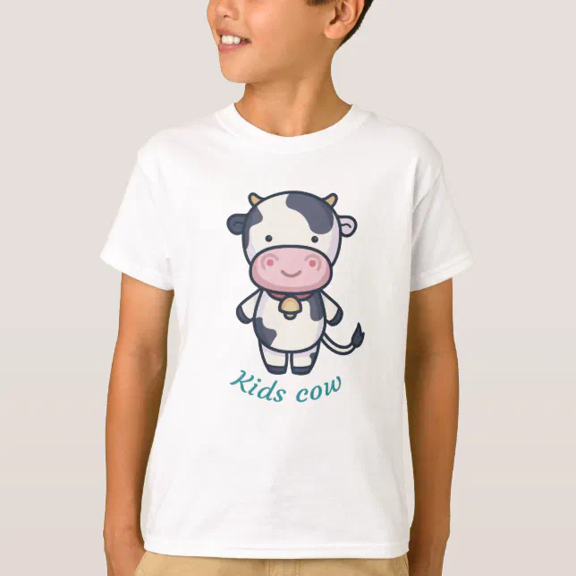 Kids cow T-Shirt | Zazzle