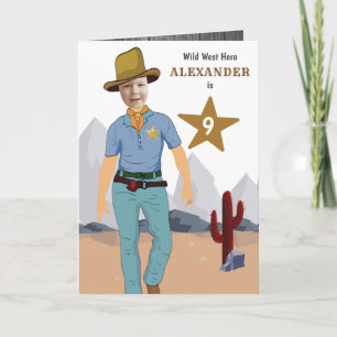 Kids Cowboy Special Sheriff Original ADD Photo Card