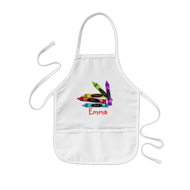Kids Crayon Art  Apron (Front)