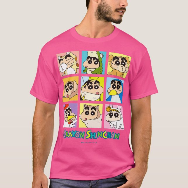 Kids Crayon Shinchan Transformation Animal T-Shirt (Front)