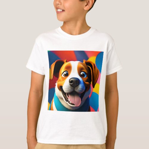 Kids Crazy Dog Shirt 