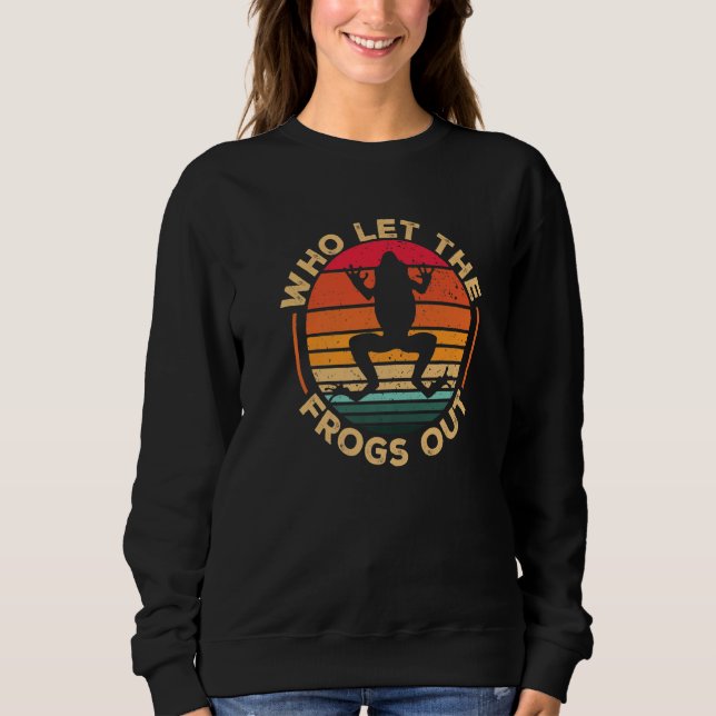 Kids Crazy Frog   Who Let The Frogs Out Sweatshirt (Front)