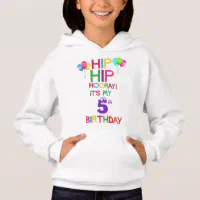 Kids Create A Custom Age Birthday Hoodie Zazzle