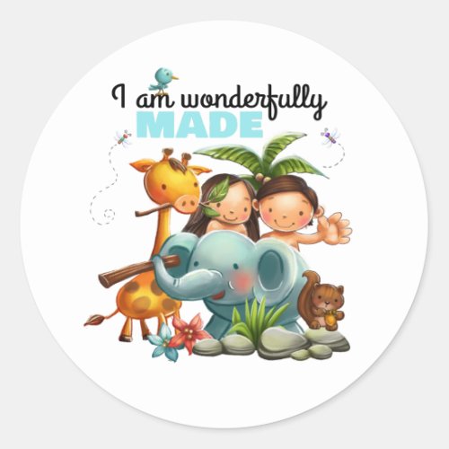 Kids Creation Bible verse stickers