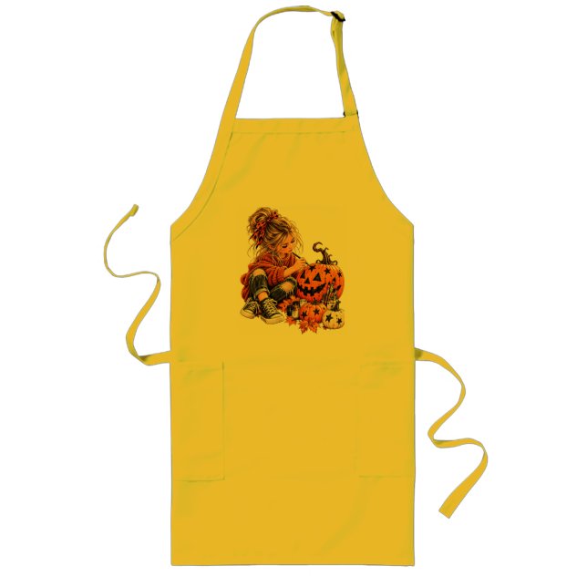 Kids creativity  long apron (Front)
