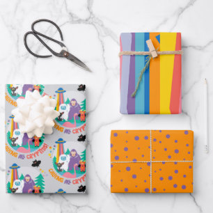 Kids Cryptid Wrapping Paper Sheets