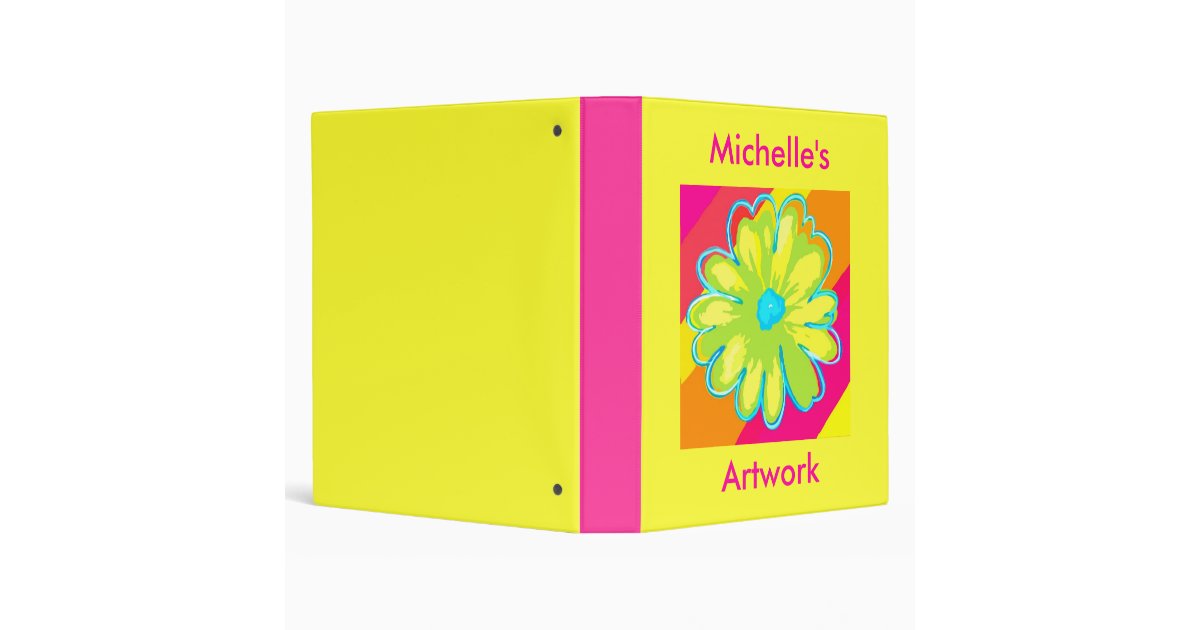 Kids custom artwork art binder