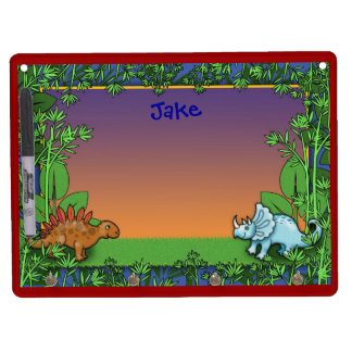 Kids Custom Dinosaur Dry Erase Board