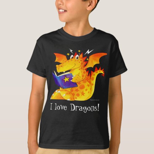 Kids Custom Funny Halloween Dragon T_Shirt