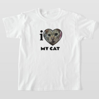 Kids Custom “I Heart” Photo & Text T-Shirt