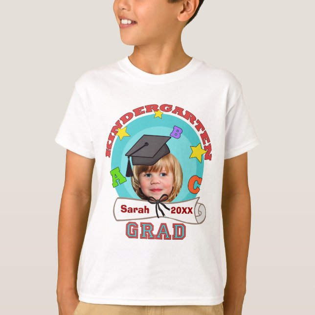 Kid's Custom Kindergarten Graduation T-Shirt (Front)