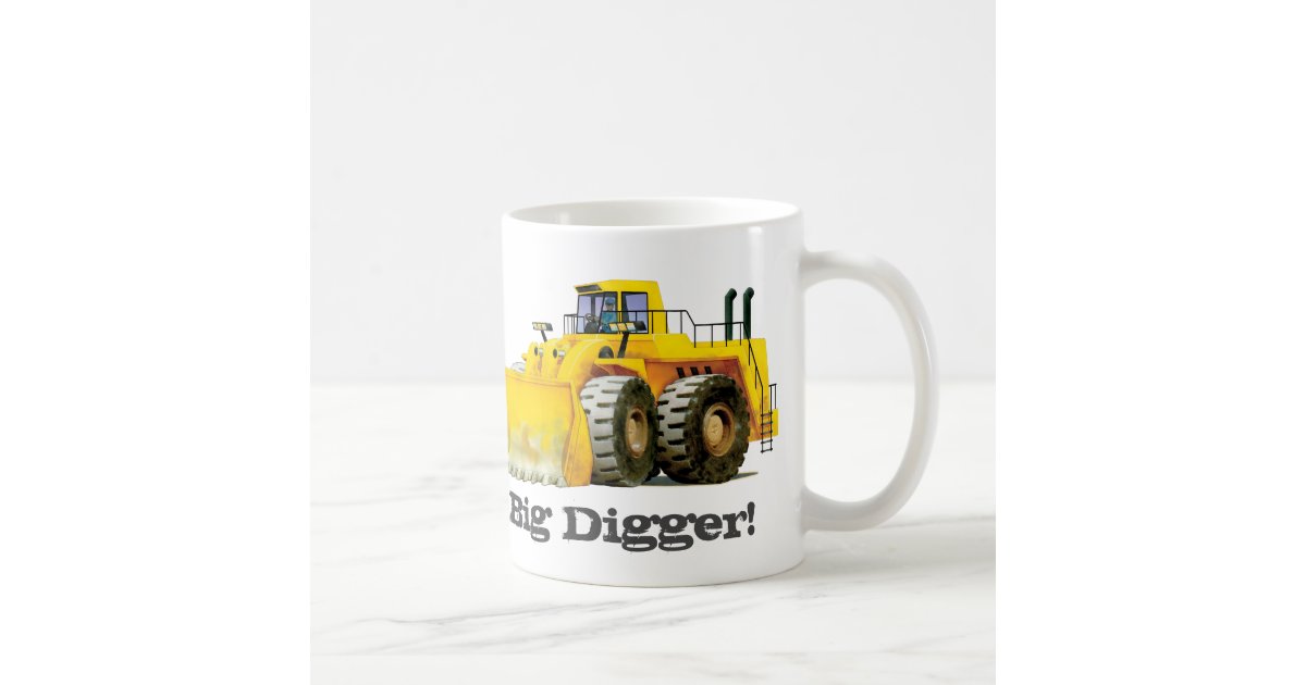 Buy Personalized Concrete Mixer Mug. Coffee Mug With Yellow Cement