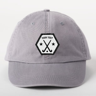 Kid's custom name field hockey player team patch