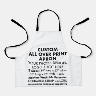 Kids' Custom Personalized All Over Print Apron