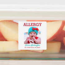 Kids Custom Photo Allergy Alert Personalized Labels