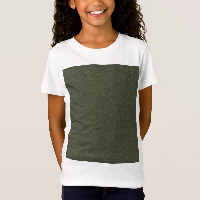 Kids' Custom T-Shirt – Moss Green Block (Front)