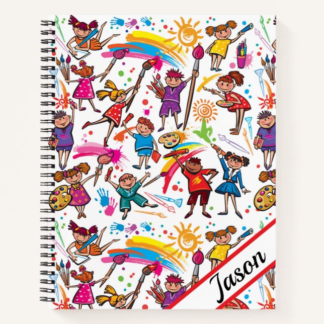 Kids Customize Sketch  Notebook (Front)