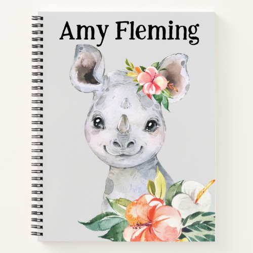 Kids Customized Rhino Sketch Notebook