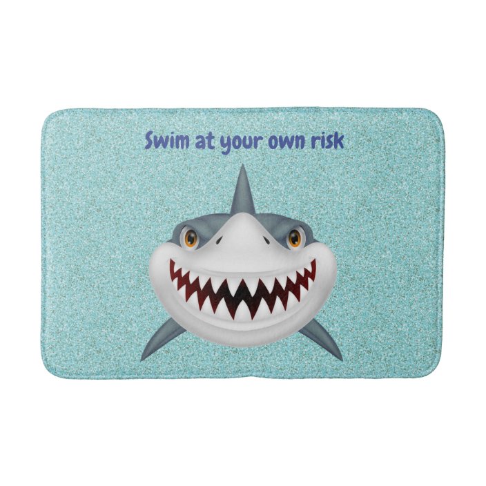 shark bath mat