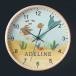 Kids Cute and Magical Ocean Mermaid Girls Clock<br><div class="desc">This cute and whimsical kids clock features an under the sea magical mermaid and blue tail. The clock can be personalized with your girls name,  the perfect gift for any mermaid enthusiast,  great decor for a kids room or baby girl nursery.</div>
