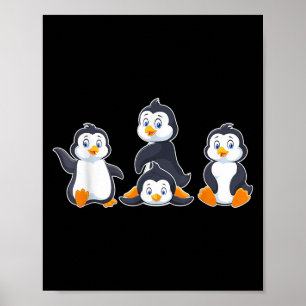 Kids Cute Animal Penguin Poster