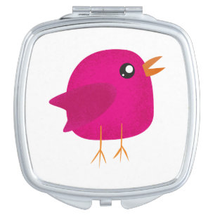 Kids cute bird  compact mirror