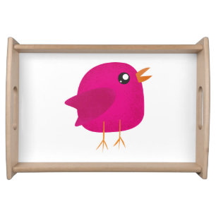 Kids cute bird serving tray