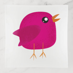 Kids cute bird trinket tray