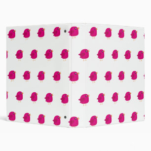 Kids cute birdy   3 ring binder