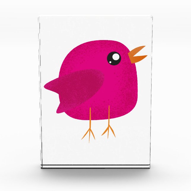 Kids cute birdy  acrylic award (Front)