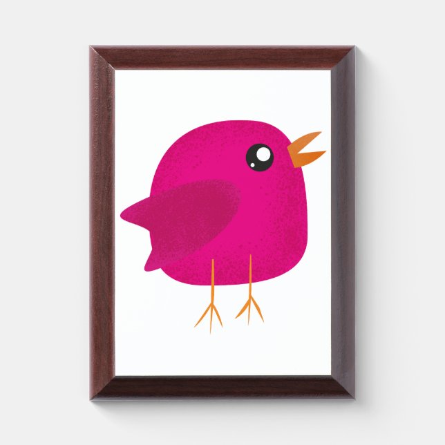 Kids cute birdy  award plaque (Vertical)