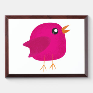 Kids cute birdy award plaque