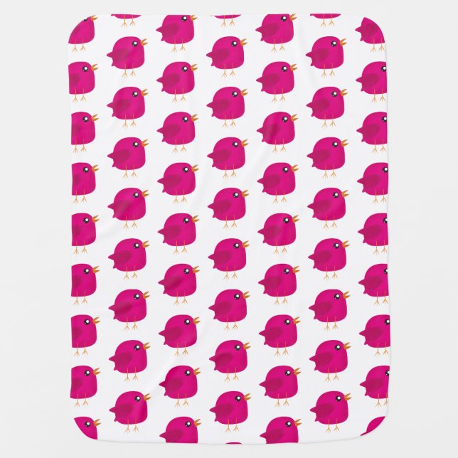 Kids cute birdy    baby blanket (Front)