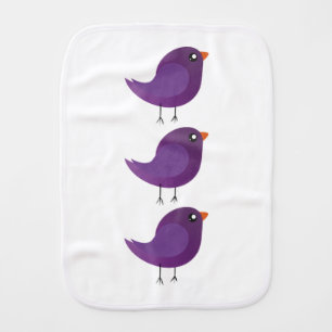 Kids cute birdy  baby burp cloth
