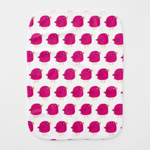 Kids cute birdy  baby burp cloth